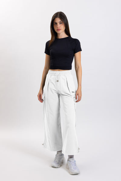 DETAILED WIDE PARACHUTE PANTS