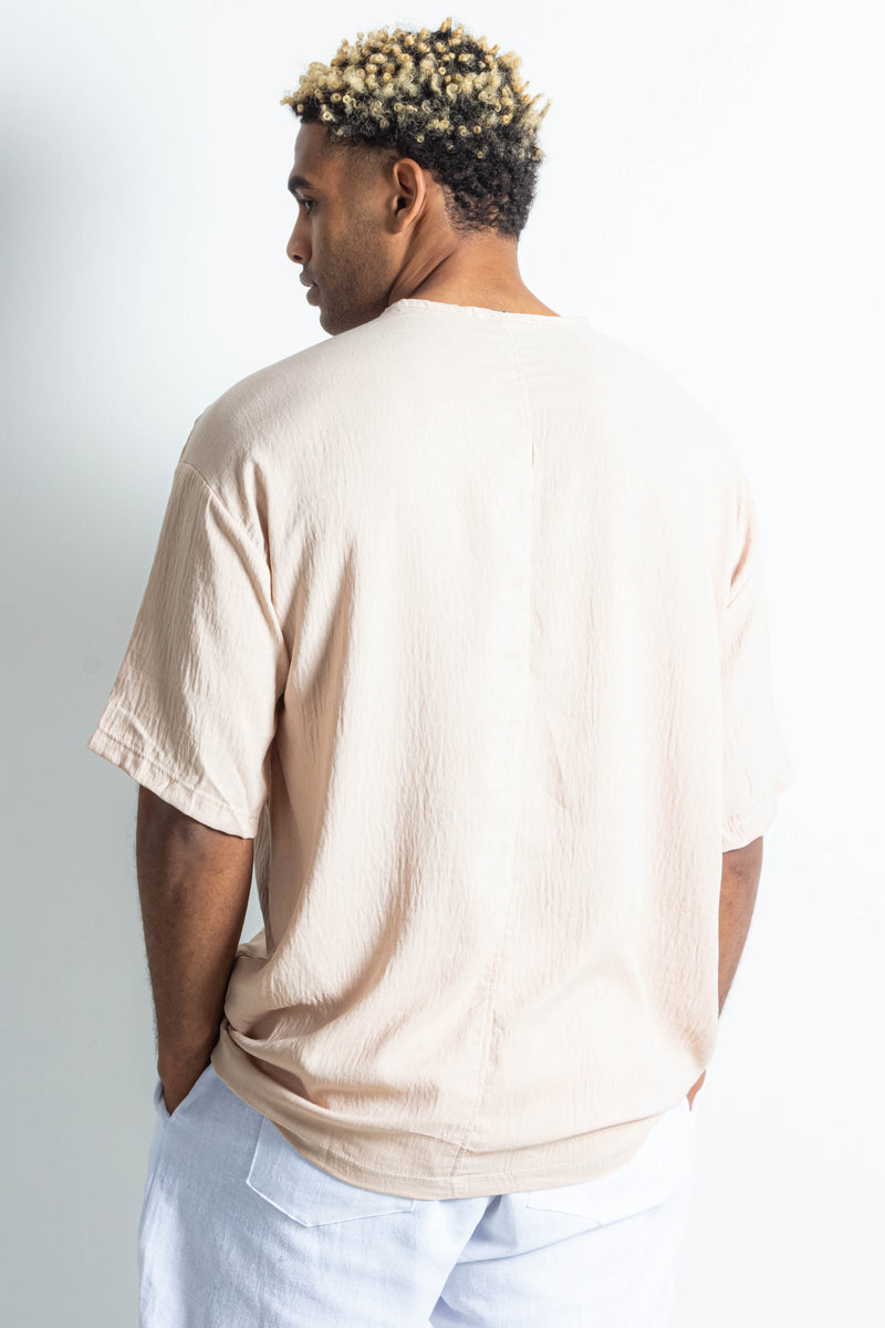 LINEN BLEND T-SHIRT