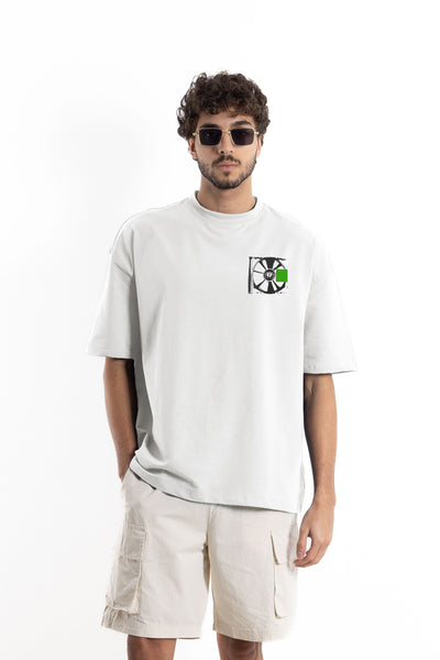 COTTON BLEND PRINTED T-SHIRT