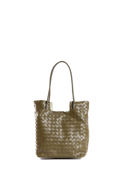 TEXTURED LEATHER BAG WITH POUCH