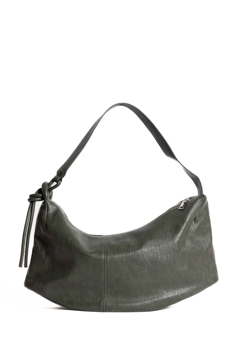 DETAILED LEATHER SHOULDER BAG