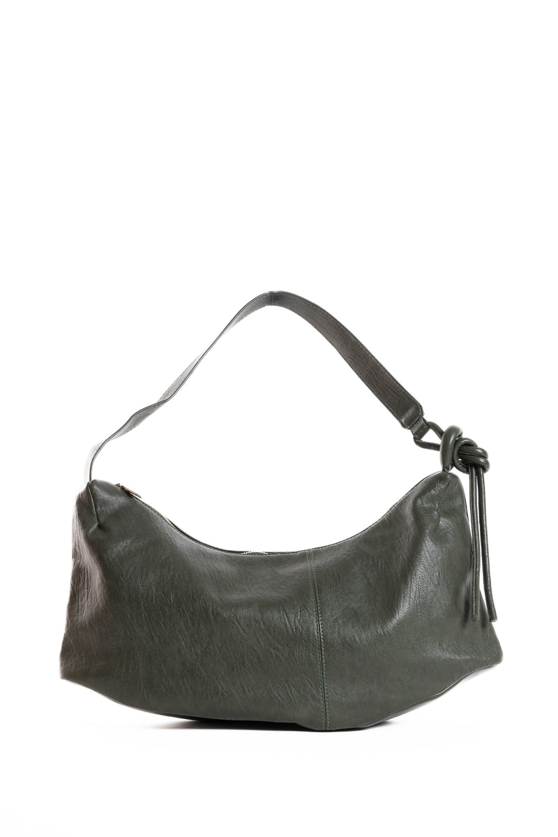 DETAILED LEATHER SHOULDER BAG