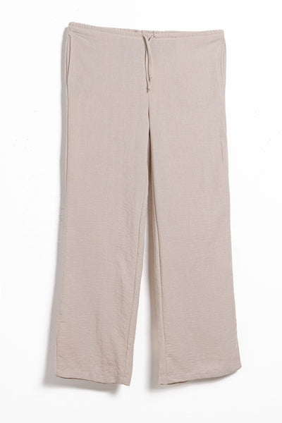 LINEN BLEND JOGGER WAIST TROUSERS