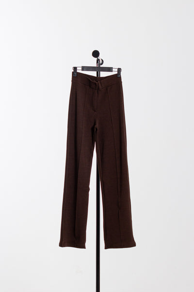 STRAIGHT PLEATED TROUSERS