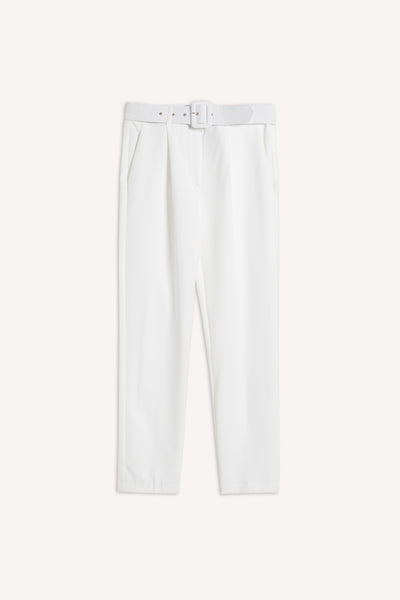 BELTED TAILORED TROUSERS