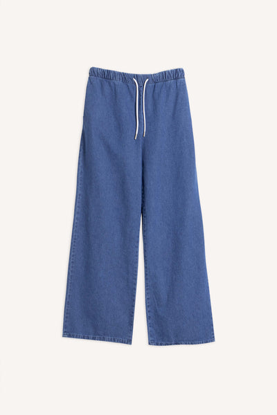 WIDE-LEG DENIM TROUSERS