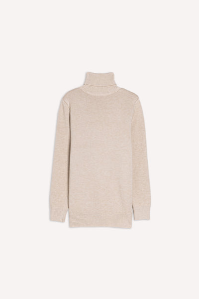 FINE KNIT TURTLE NECK TOP