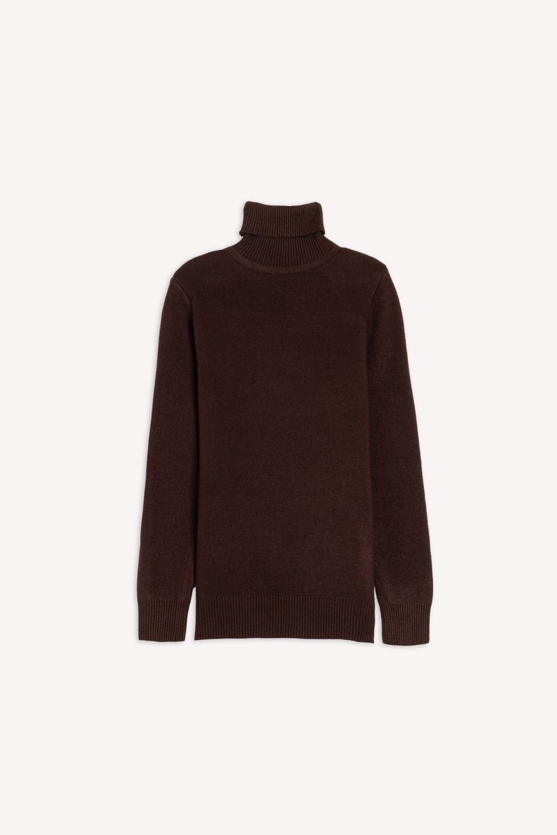 FINE KNIT TURTLE NECK TOP