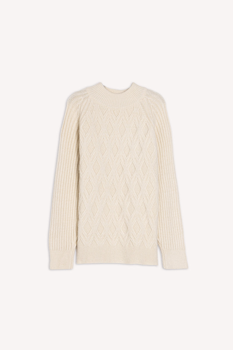 CABLE-KNIT SWEATER