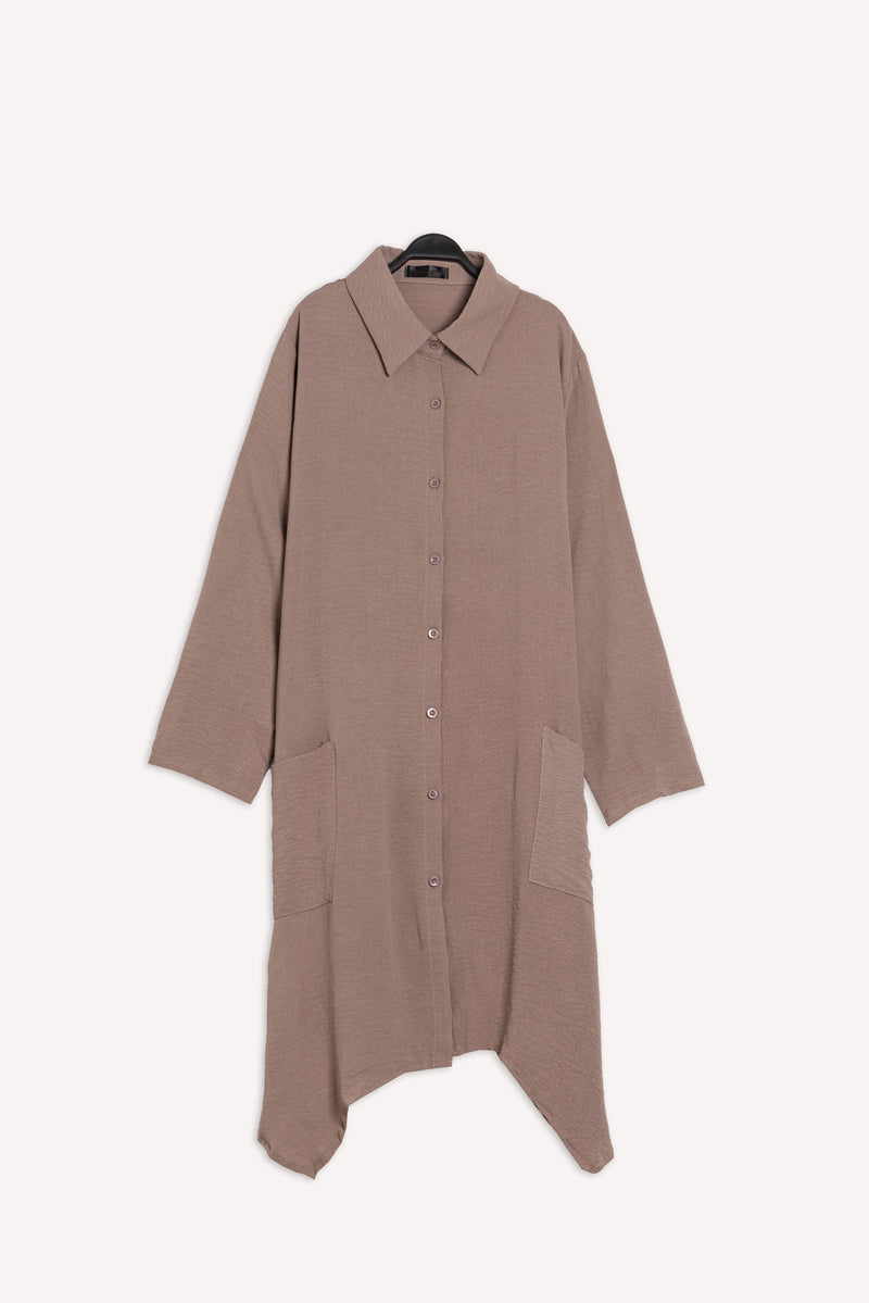 COMFORT SHIRT MIDI DRESS