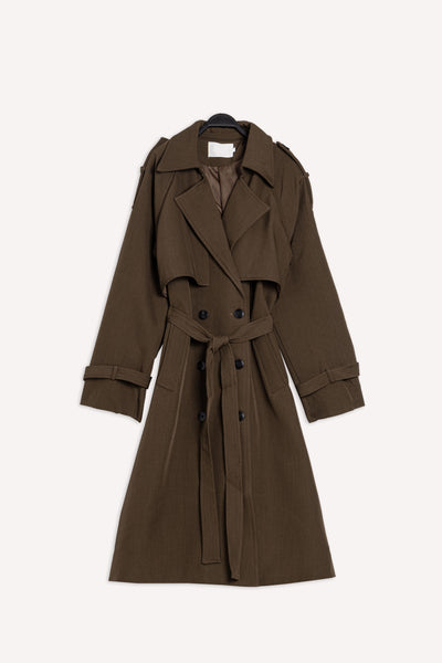 DOUBLE-BRESTED TRENCH COAT