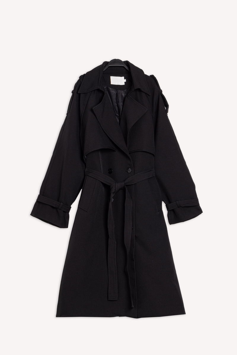 DOUBLE-BRESTED TRENCH COAT