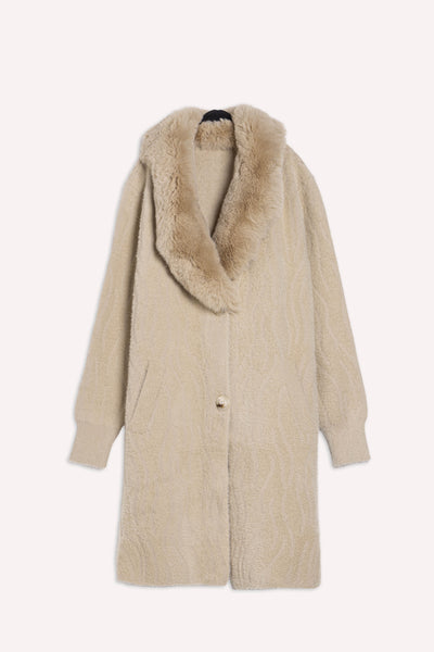 SOFT FAUX FUR LONG COAT