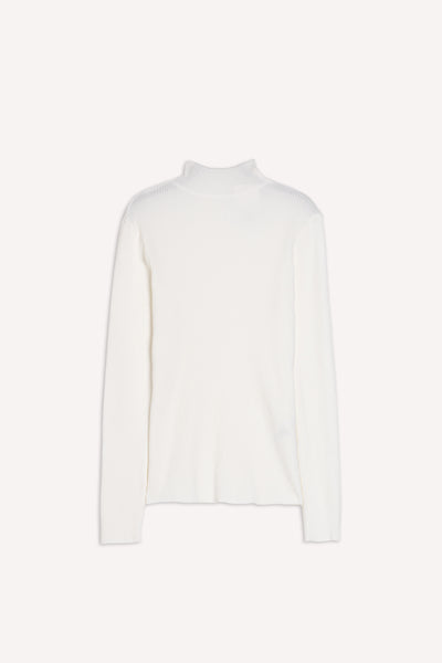 SOFT RIBBED TURTLE NECK TOP