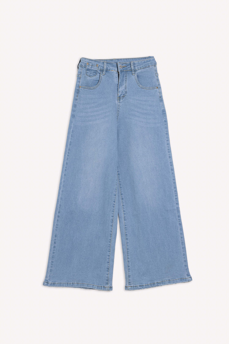 WIDE-LEG HIGH WAIST JEANS