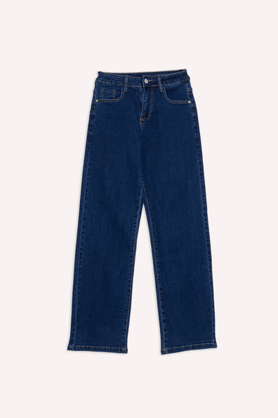 STRAIGHT FIT HIGH-WAIST JEANS