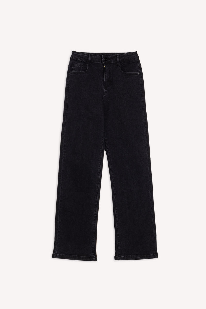 STRAIGHT FIT HIGH-WAIST JEANS