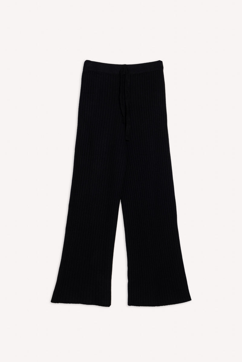 COMFORT TEXTURED KNIT TROUSERS