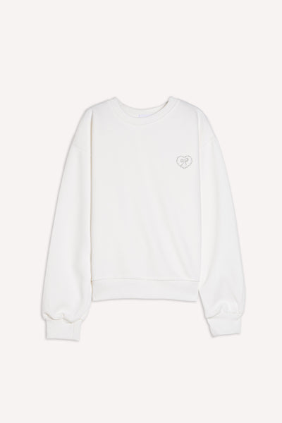 DETAILED RIBBED SWEATSHIRT