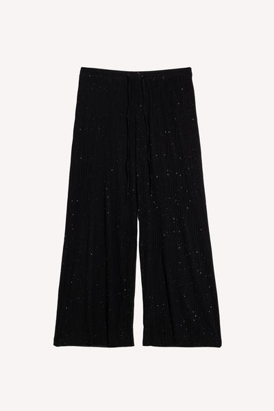 PLEATED CROPPED COMFORT TROUSERS