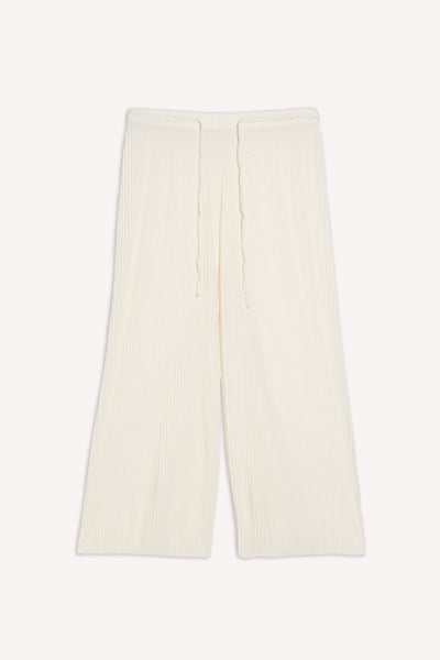 PLEATED CROPPED COMFORT TROUSERS