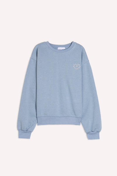 DETAILED RIBBED SWEATSHIRT