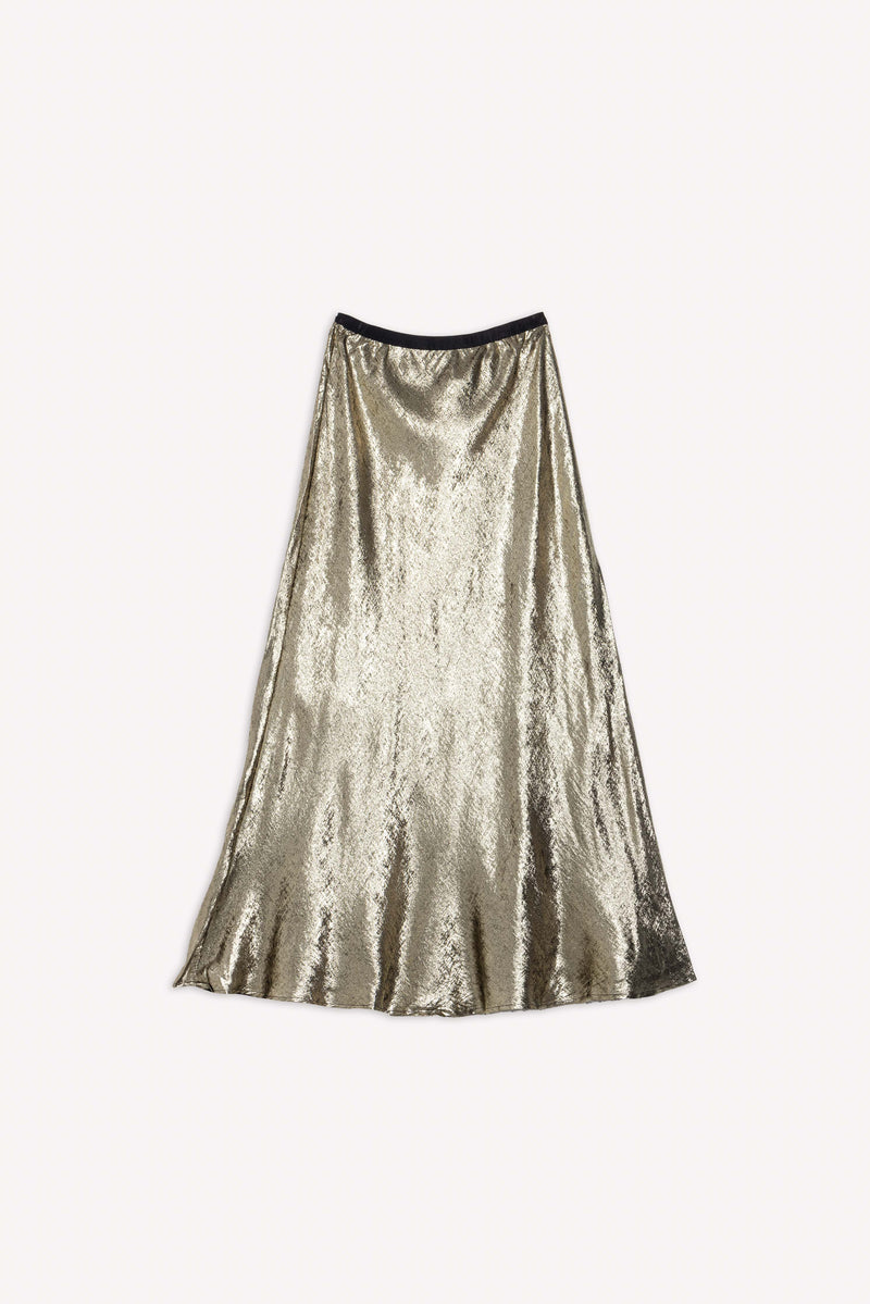 TEXTURED SHINY COMFORT SKIRT