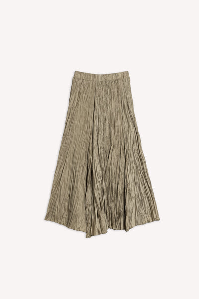 DETAILED TEXTURED MIDI SKIRT