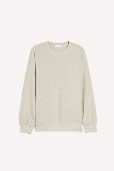 DETAILED EMBOSSED SWEATSHIRT