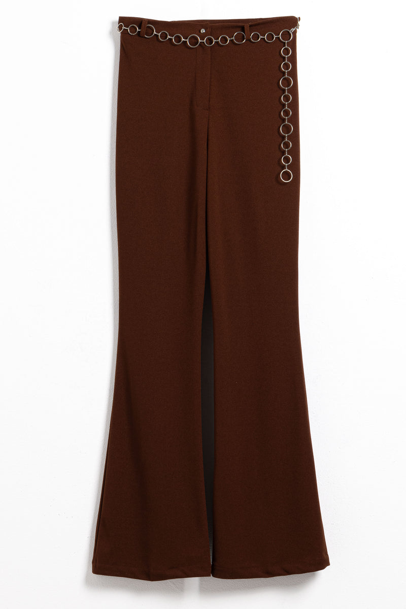 HIGH-WAIST TROUSERS WITH BELT