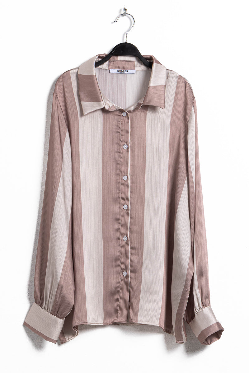 STRIPED SATIN SHIRT