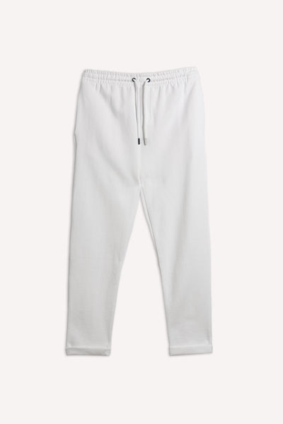 STRAIGHT TEXTURED TROUSERS