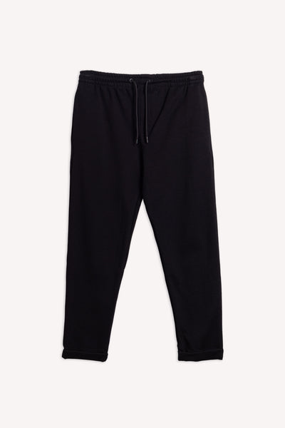 STRAIGHT TEXTURED TROUSERS