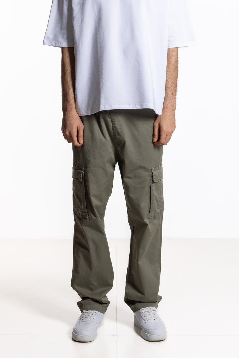 STRAIGHT FIT CARGO TROUSERS