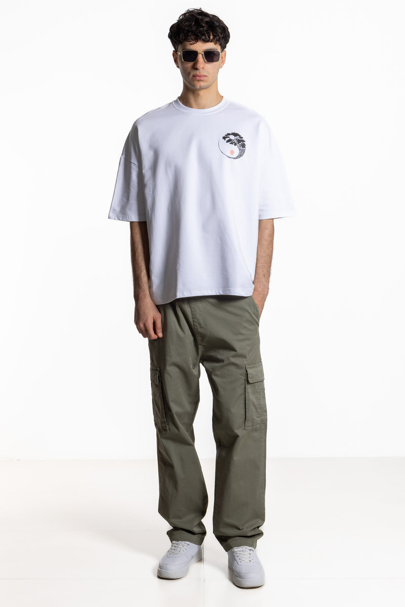 STRAIGHT FIT CARGO TROUSERS