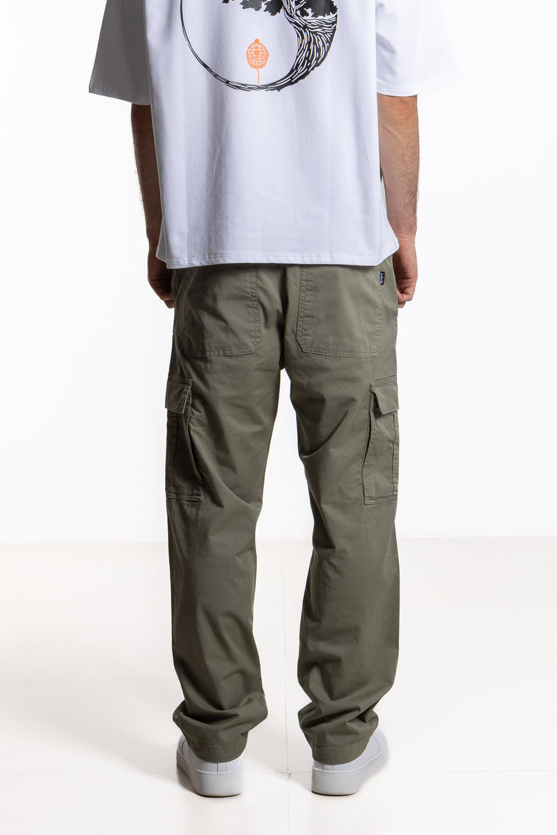 STRAIGHT FIT CARGO TROUSERS