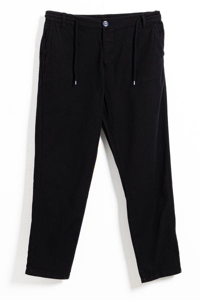 LINEN BLEND JOGGER WAIST TROUSERS