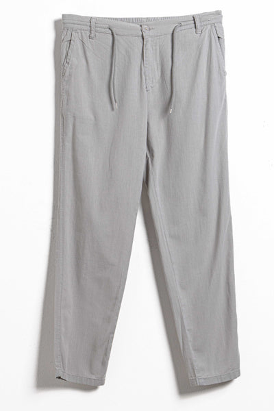 LINEN BLEND JOGGER WAIST TROUSERS