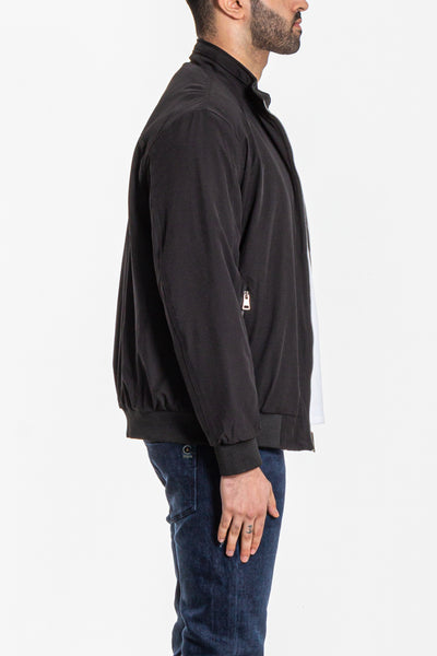 DOUBLE FACE JACKET WITH TAB COLLAR