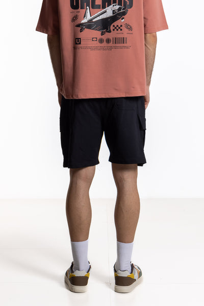 JOGGER WAIST CARGO SHORTS