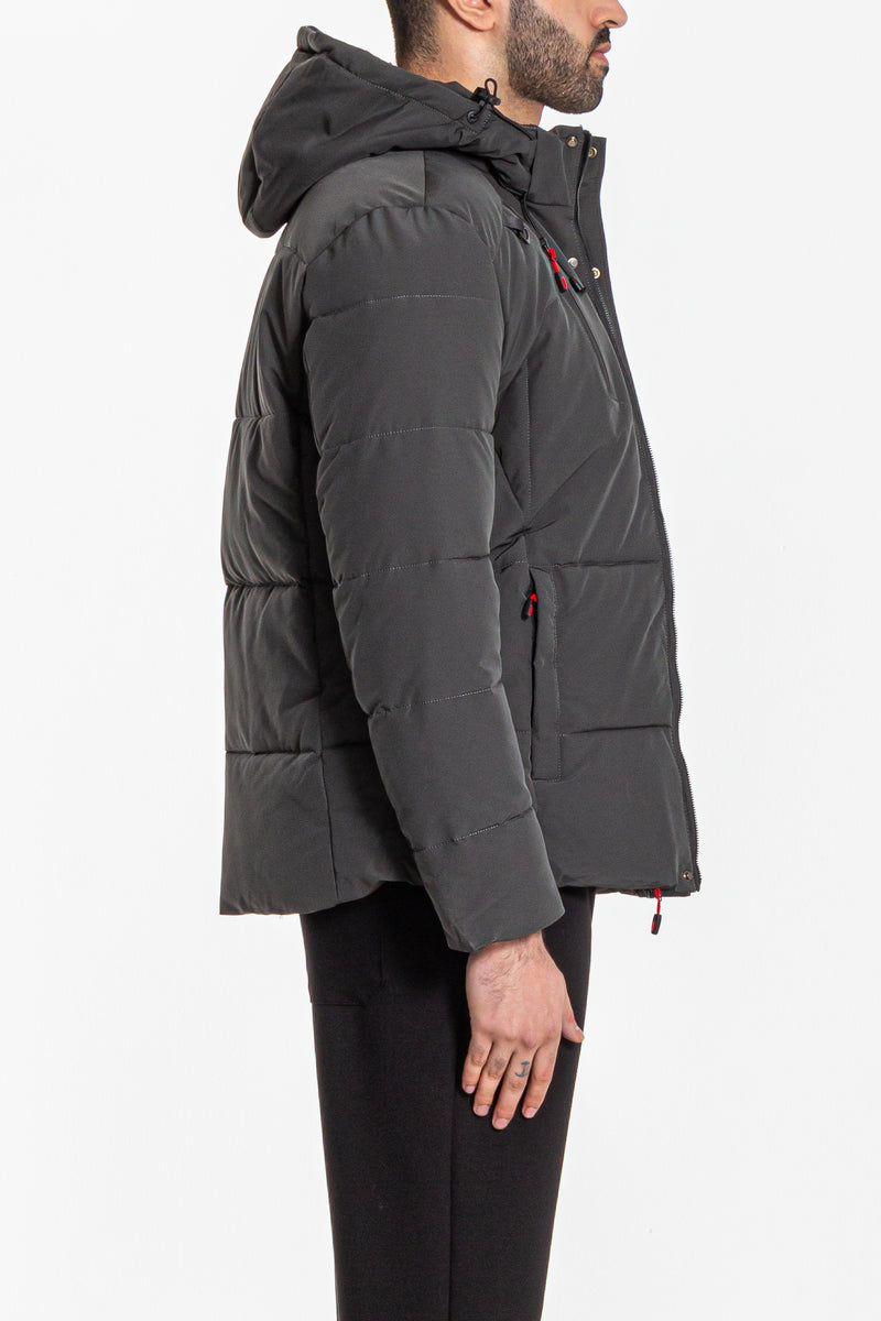 HOODED PUFFER JACKET