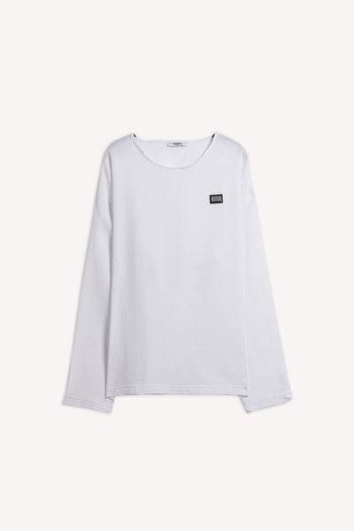 DETAILED LINEN BLEND T-SHIRT