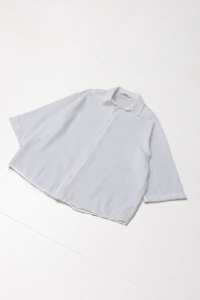 LINEN BLEND OVERSIZED SHIRT