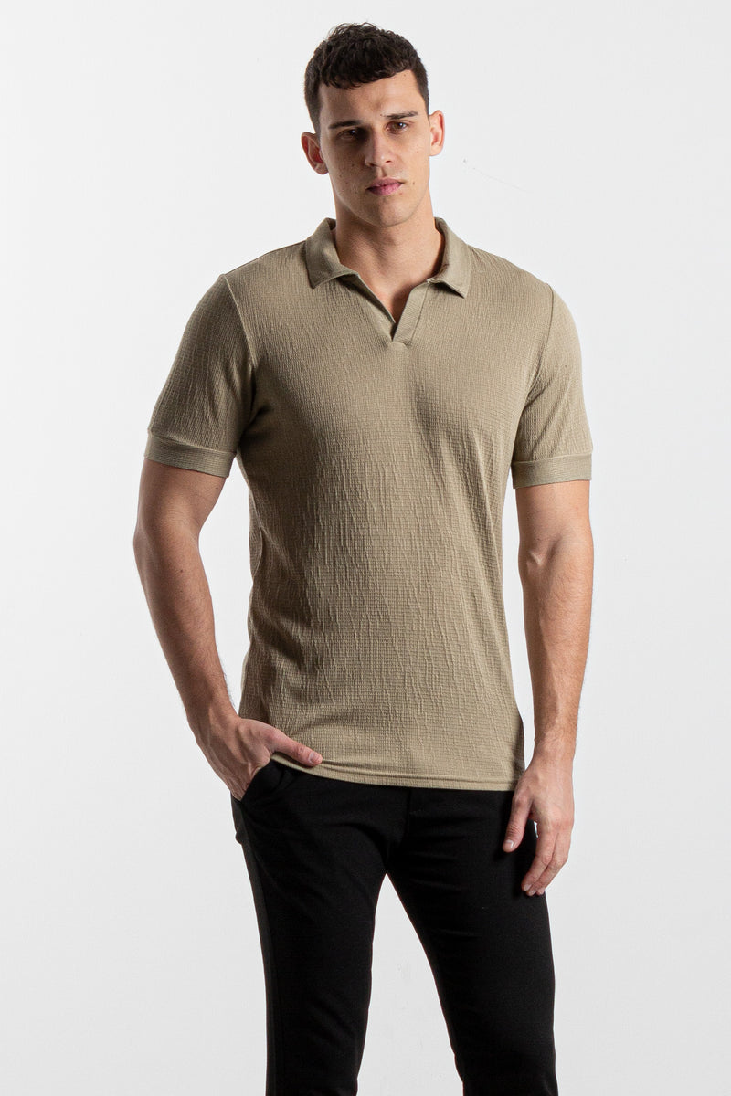 TEXTURED POLO SHIRT