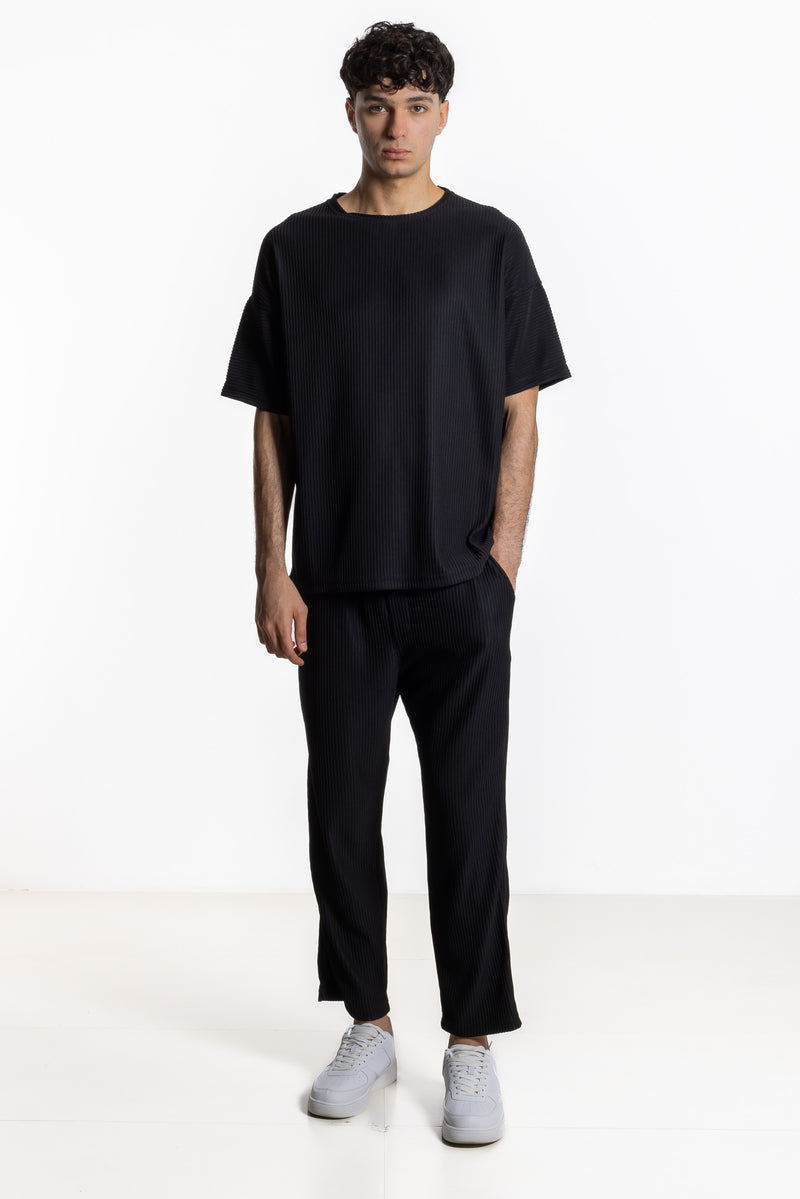 PLEATED T-SHIRT SET