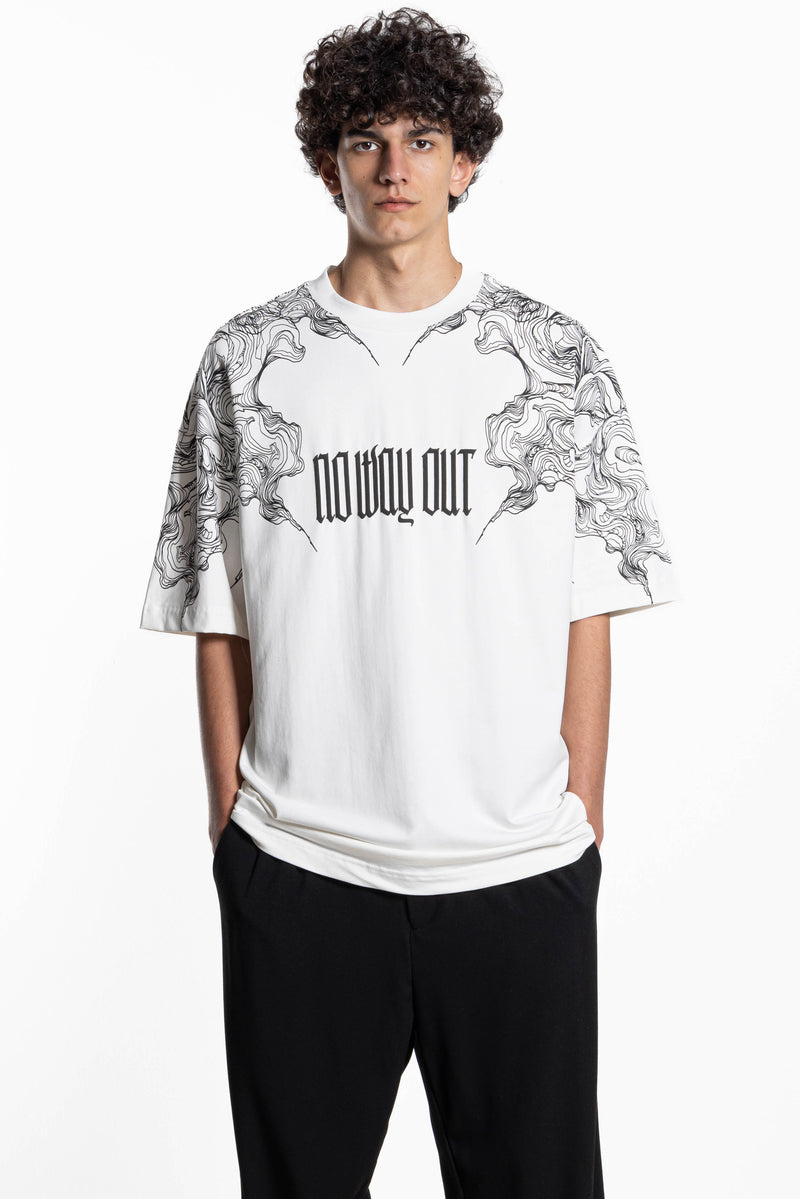 MIDWEIGHT T-SHIRT WITH CONTRAST PRINT