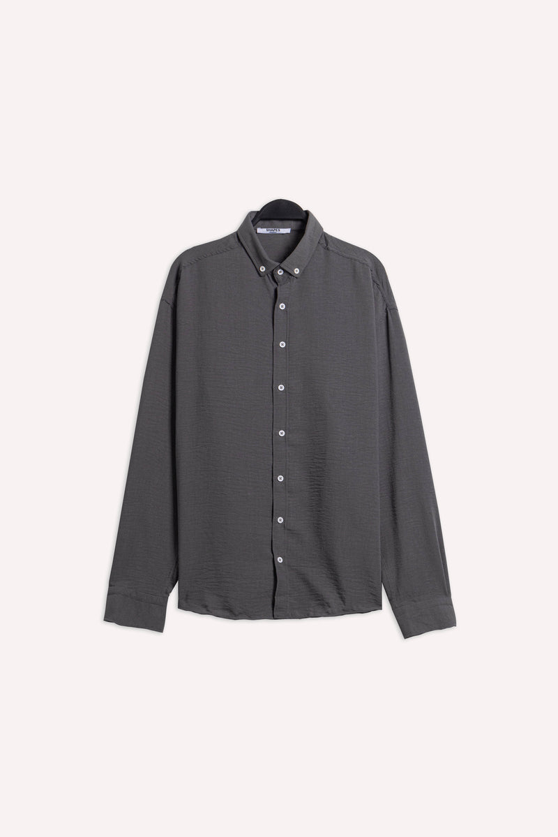 TEXTURED LINEN BLEND SHIRT