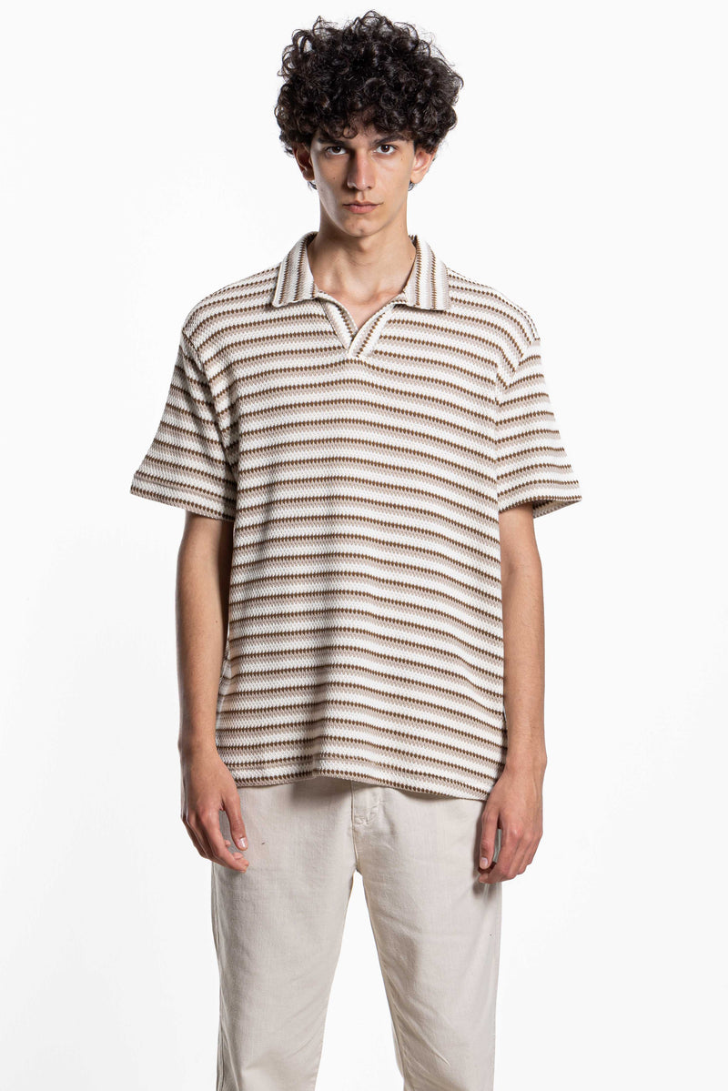 TEXTURED POLO SHIRT