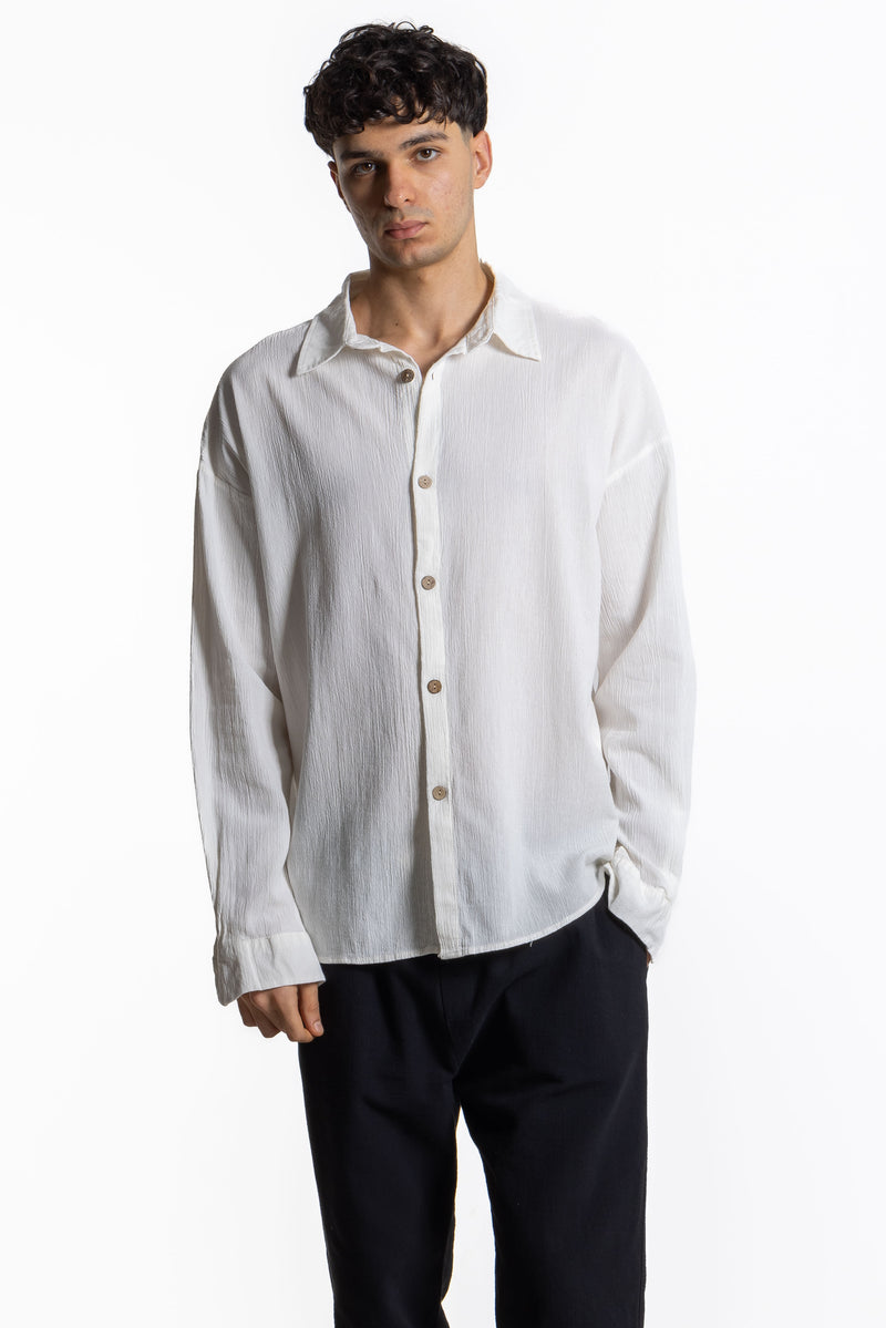 LINEN BLEND SHIRT