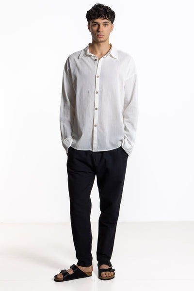 LINEN BLEND SHIRT